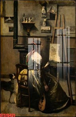 File PSD Tranh sơn dầu phương tây tổng hợp STS15421 (bản gốc) cho nhà in