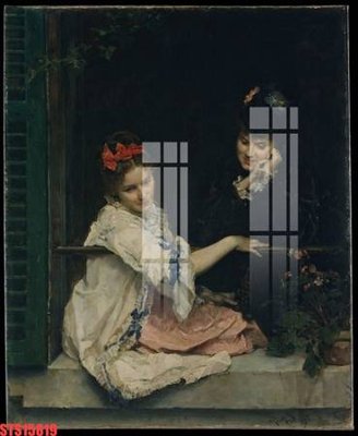 File tranh Tranh sơn dầu phương tây tổng hợp STS15819 (ảnh gốc) in trần 3D