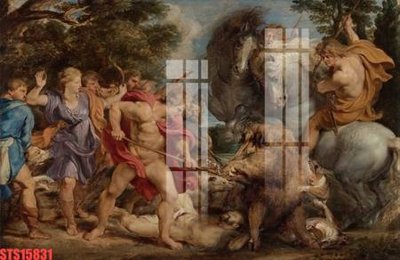 File tranh Tranh sơn dầu phương tây tổng hợp STS15831 (file gốc) chủ đề phong thủy