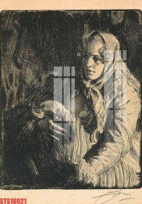 File gốc Tranh sơn dầu phương tây tổng hợp STS16021 (in mica) làm bảng hiệu