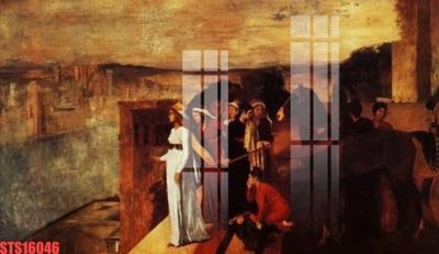 Download file Tranh sơn dầu phương tây tổng hợp STS16046 (gốc) in mica đèn LED