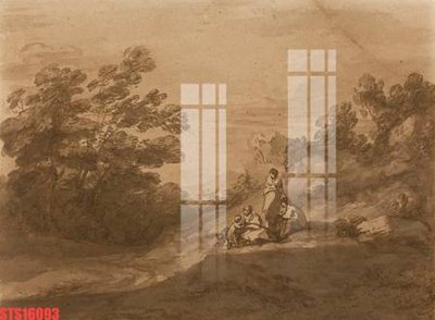 File gốc Tranh sơn dầu phương tây tổng hợp STS16093 (in lụa) tranh thuận buồm