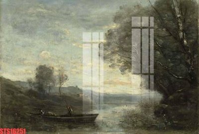 File in trần Tranh sơn dầu phương tây tổng hợp STS16251 (file gốc) xuyên sáng