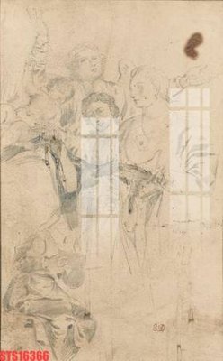 File PSD Tranh sơn dầu phương tây tổng hợp STS16366 (bản gốc) cho nhà in