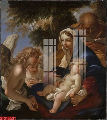 Download file gốc Tranh sơn dầu phương tây tổng hợp STS16531 (in mica) trang trí