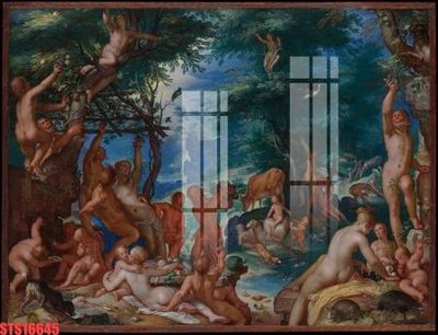 File gốc Tranh sơn dầu phương tây tổng hợp STS16645 (chủ đề hiện đại) trang trí