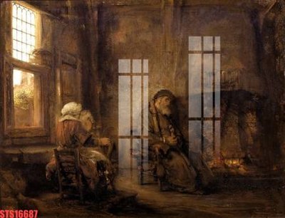 Tải file Tranh sơn dầu phương tây tổng hợp STS16687 (gốc) làm tranh treo tường