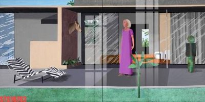 Download file gốc Tranh sơn dầu phương tây tổng hợp STS16762 (in lụa) hoa lá