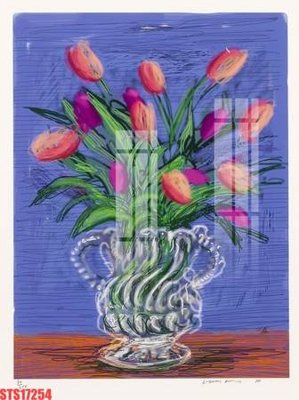 Download file gốc Tranh sơn dầu phương tây tổng hợp STS17254 (in lụa) hoa lá