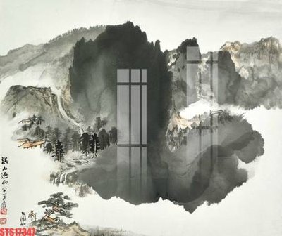 Download file gốc Tranh sơn dầu phương tây tổng hợp STS17347 (in mica) trong suốt