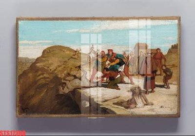 File in trần Tranh sơn dầu phương tây tổng hợp STS17368 (file gốc) xuyên sáng