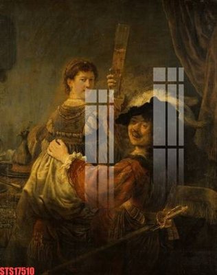 File tranh Tranh sơn dầu phương tây tổng hợp STS17510 (gốc) in vải canvas