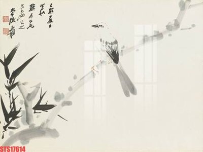 File gốc Tranh sơn dầu phương tây tổng hợp STS17614 (in tráng gương) ốp tường