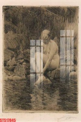 File in trần Tranh sơn dầu phương tây tổng hợp STS17845 (bản gốc) hoa văn