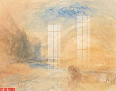 File gốc Tranh sơn dầu phương tây tổng hợp STS17893 (in mica) làm bảng hiệu