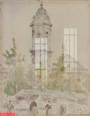 File gốc Tranh sơn dầu phương tây tổng hợp STS18074 (AI/EPS) cho in ấn