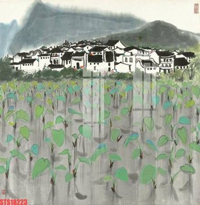 File ảnh Tranh sơn dầu phương tây tổng hợp STS18223 (gốc) dùng in Pano