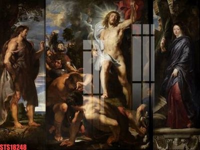 File tranh in mica Tranh sơn dầu phương tây tổng hợp STS18248 (độ phân giải cao)