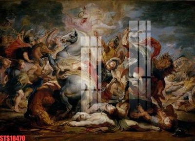 File tranh Tranh sơn dầu phương tây tổng hợp STS18470 (ảnh gốc) in trần 3D