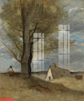 File gốc Tranh sơn dầu phương tây tổng hợp STS18735 (in lụa) tranh mã đáo