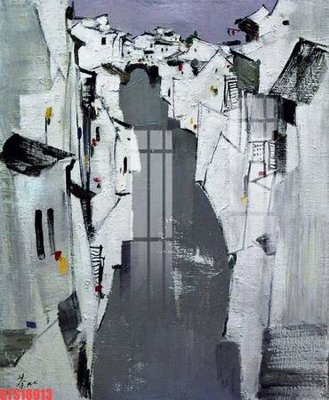 Hình ảnh file gốc in trần nhà Tranh sơn dầu phương tây tổng hợp STS18913