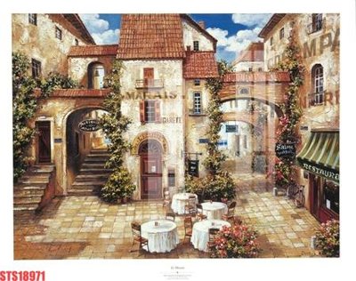 Ảnh mô tả file gốc in mica Tranh sơn dầu phương tây tổng hợp STS18971