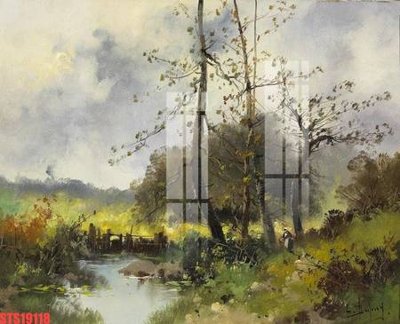 File gốc Tranh sơn dầu phương tây tổng hợp STS19118 (vector) cho in ấn