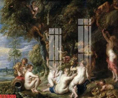 Chi tiết file tranh tráng gương Tranh sơn dầu phương tây tổng hợp STS19305 (ảnh gốc)