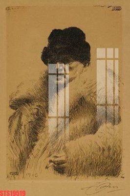 Ảnh gốc Tranh sơn dầu phương tây tổng hợp STS19519 (nét căng) in mica