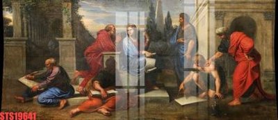 File gốc Tranh sơn dầu phương tây tổng hợp STS19641 (in mica) cắt laser