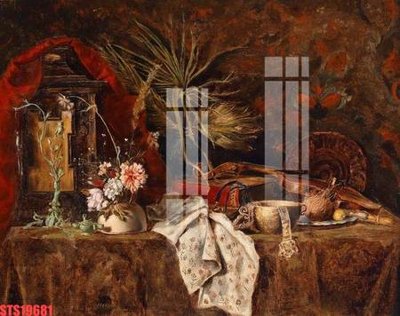 File ảnh Tranh sơn dầu phương tây tổng hợp STS19681 (gốc) trang trí khách sạn