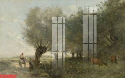 Hình ảnh file gốc in trần nhà Tranh sơn dầu phương tây tổng hợp STS19827