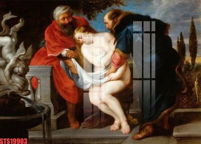 File tranh Tranh sơn dầu phương tây tổng hợp STS19903 (gốc) in vải canvas