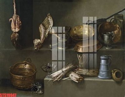 File tranh Tranh sơn dầu phương tây tổng hợp STS19947 (bản gốc) in lụa 5D