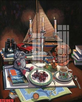 File in ấn Tranh sơn dầu phương tây tổng hợp STS19979 (bản gốc) chất lượng cao