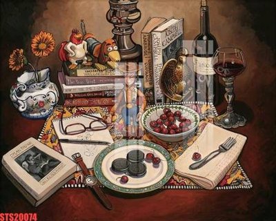 File in ấn Tranh sơn dầu phương tây tổng hợp STS20074 (bản gốc) từ file gốc