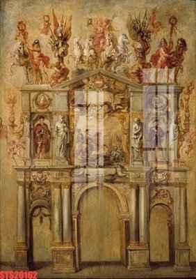 File in lụa Tranh sơn dầu phương tây tổng hợp STS20162 (tân cổ điển) Tranh sơn dầu phương tây tổng hợp STS20162