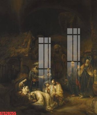 File tranh Tranh sơn dầu phương tây tổng hợp STS20255 (bản gốc) in lụa 5D