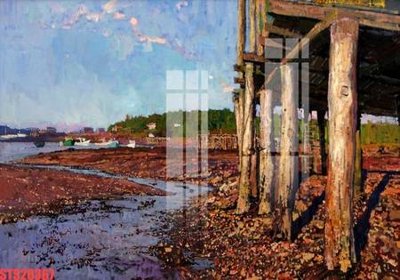 File in trần Tranh sơn dầu phương tây tổng hợp STS20367 (bản gốc 3D) sống động