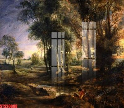 File in trần Tranh sơn dầu phương tây tổng hợp STS20888 (file gốc) hoa văn 3D