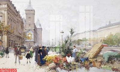 File ảnh Tranh sơn dầu phương tây tổng hợp STS20955 (gốc) in PP, decal