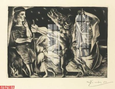 File tranh in trần 3D Tranh sơn dầu phương tây tổng hợp STS21077 (ảnh gốc)