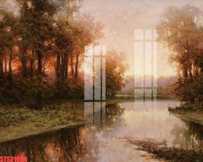 File in trần Tranh sơn dầu phương tây tổng hợp STS21084 (bản gốc) bầu trời