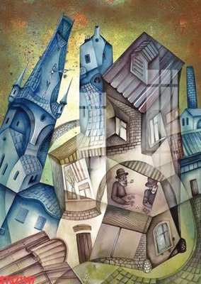 File tranh gốc in trần nhà Tranh sơn dầu phương tây tổng hợp STS21147 3D