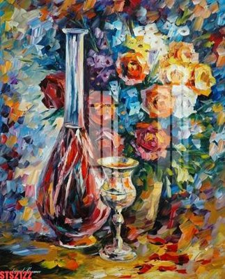 Hình ảnh file gốc in trần nhà Tranh sơn dầu phương tây tổng hợp STS2122