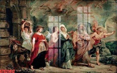 File gốc in tráng gương Tranh sơn dầu phương tây tổng hợp STS21412 chi tiết