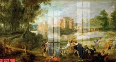 File tranh gốc Tranh sơn dầu phương tây tổng hợp STS21789 (bản quyền) file PSD