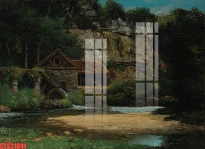 Ảnh gốc Tranh sơn dầu phương tây tổng hợp STS21841 (độ nét cao) in tráng gương