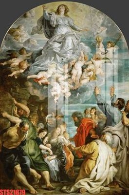 File gốc Tranh sơn dầu phương tây tổng hợp STS21879 (ảnh chi tiết) để in lụa