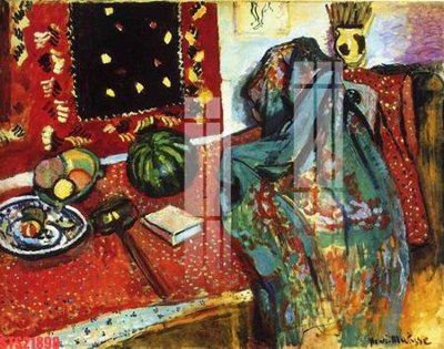 File in trần Tranh sơn dầu phương tây tổng hợp STS21898 (bản gốc) hoa văn